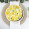 8 Count Lemon Color Themed Paper Dinner Plates for Summer Parties